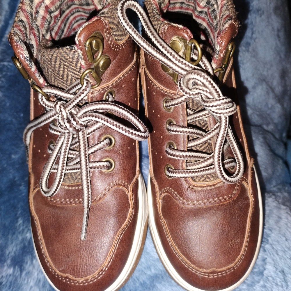 Brown Leather Kids' Shoes
